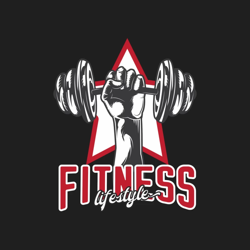 Fitness Lifestyle: Strength and Weightlifting Logo Design Male Tank Top