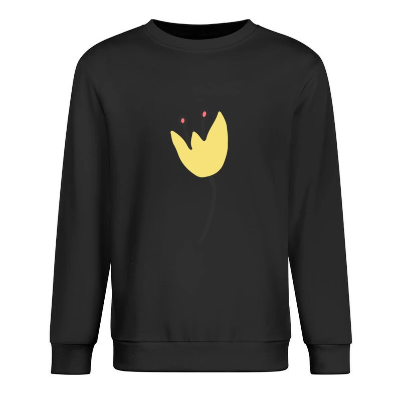 Fleur jaune stylisée Homme Sweat-shirt à enfiler