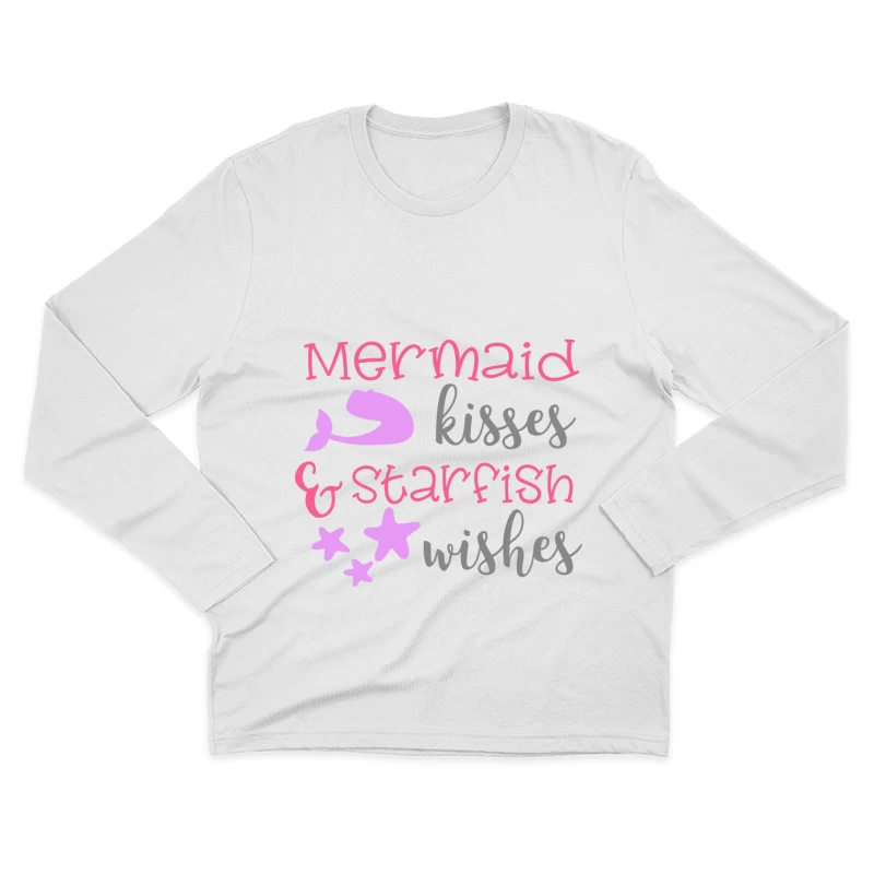 Baisers de sirène et vœux d'étoile de mer Homme Manches Longues T-Shirt