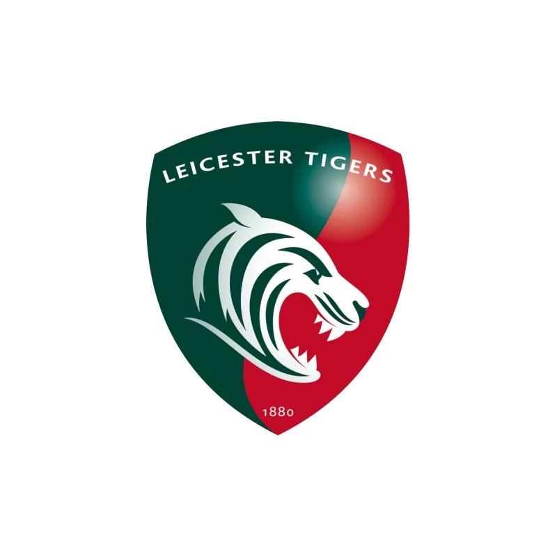 Leicester Tigers Rugby Club Official Logo Shield with Tiger Emblem Mouse Pad