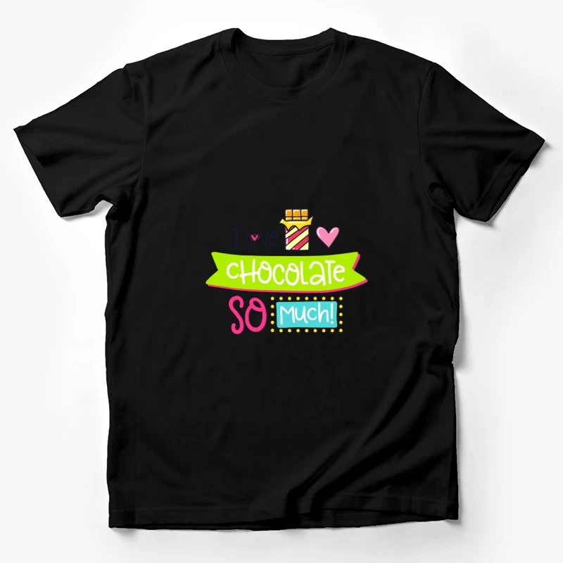 Affiche colorée: J'aime le chocolat Homme T-Shirt