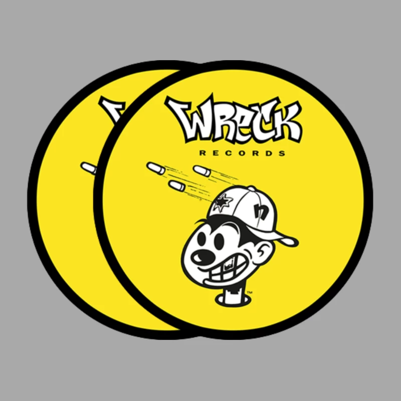 Vintage Wreck Records 2 Male Pullover Hoodie