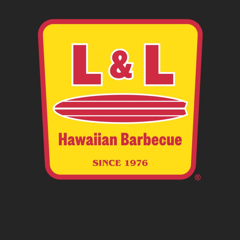 L&L Hawaiian Barbecue: Iconic Fast Food Logo Since 1976 Female Pullover Sweatshirt