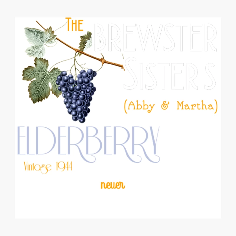Brewster Sister_s Elderberry Wine from Arsenic and Old Lace Throw Pillow
