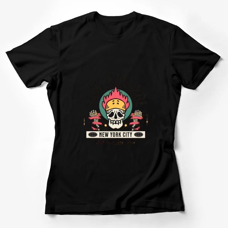 Crâne Perte de Contrôle New York Femme T-Shirt
