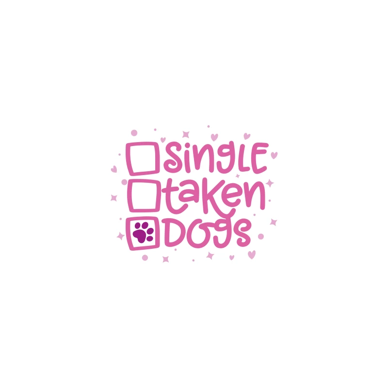 Single? Taken? Dogs! iPhone Case