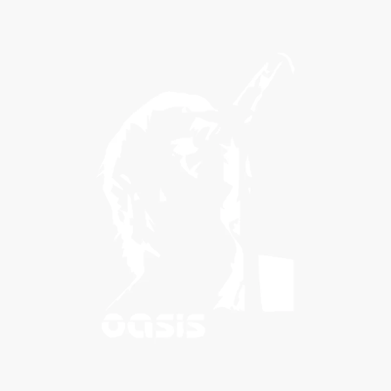 OASIS Liam Gallagher stampa BIANCA MUSICA Cotton Tote Bag