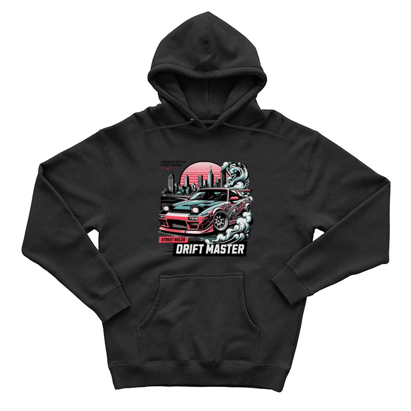Voiture de Drift dans Paysage Urbain Homme Sweat à capuche