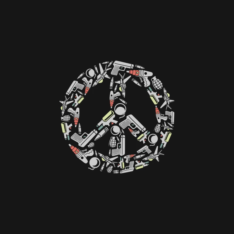 Symbole de paix en armes Homme Manches Longues T-Shirt