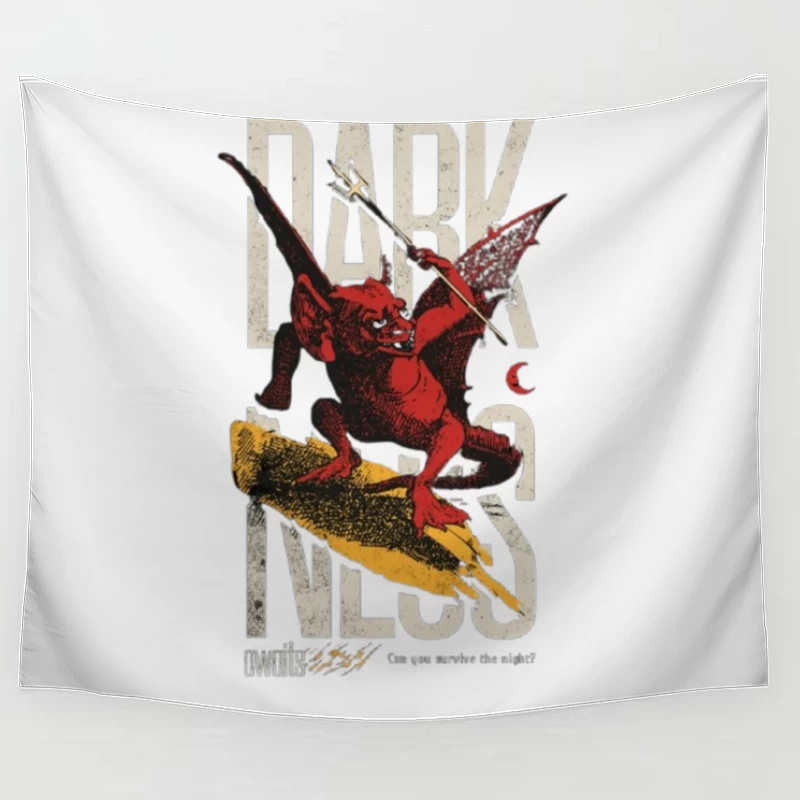 Dark Souls Red Demon Fantasy Gaming Art Tapestry