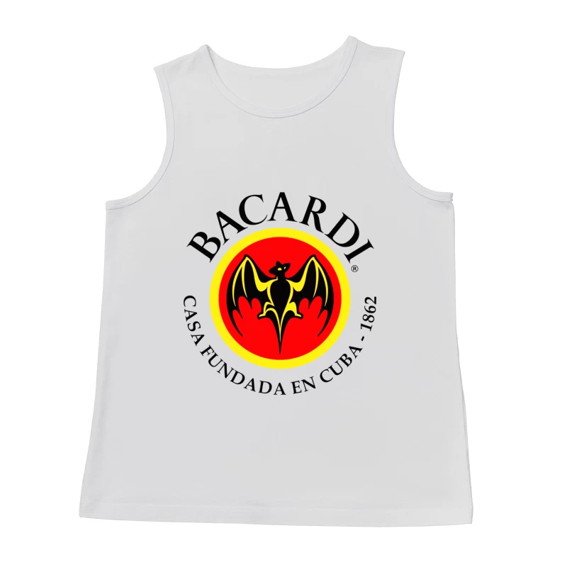 Bacardi Rum's Historic Cuban Bat Logo Male Tank Top