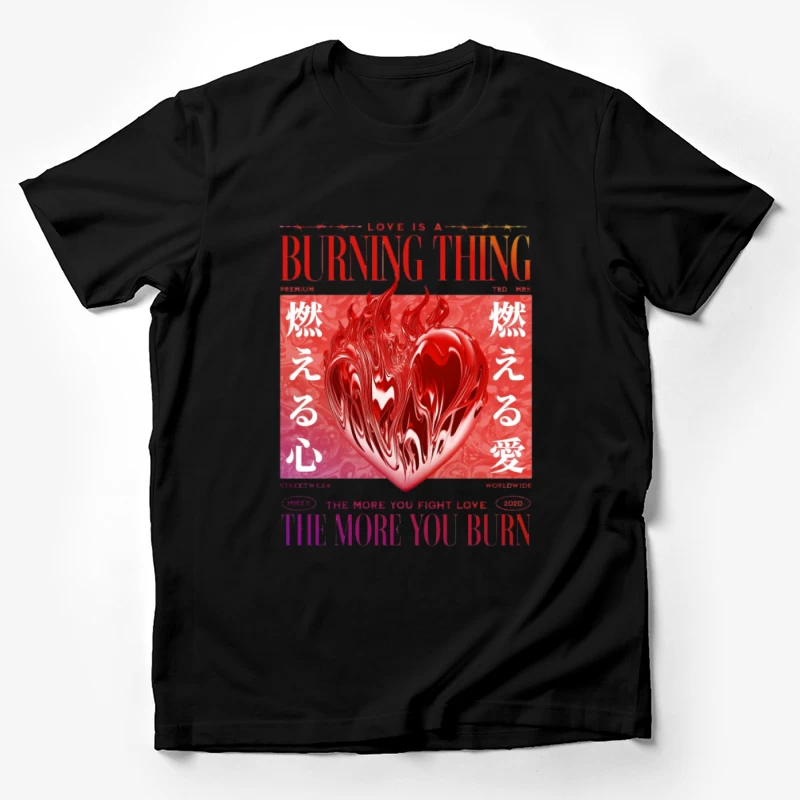 L'amour est une chose brûlante Homme T-Shirt
