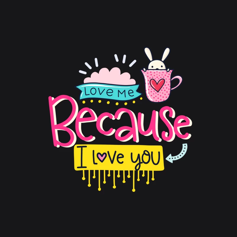 Design mignon avec lapin et message d'amour Femme Sweat à capuche