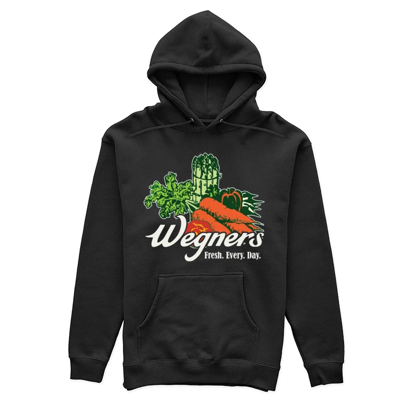 Wegner's Fresh Daily Vegetable Market Logo Female Pullover Hoodie