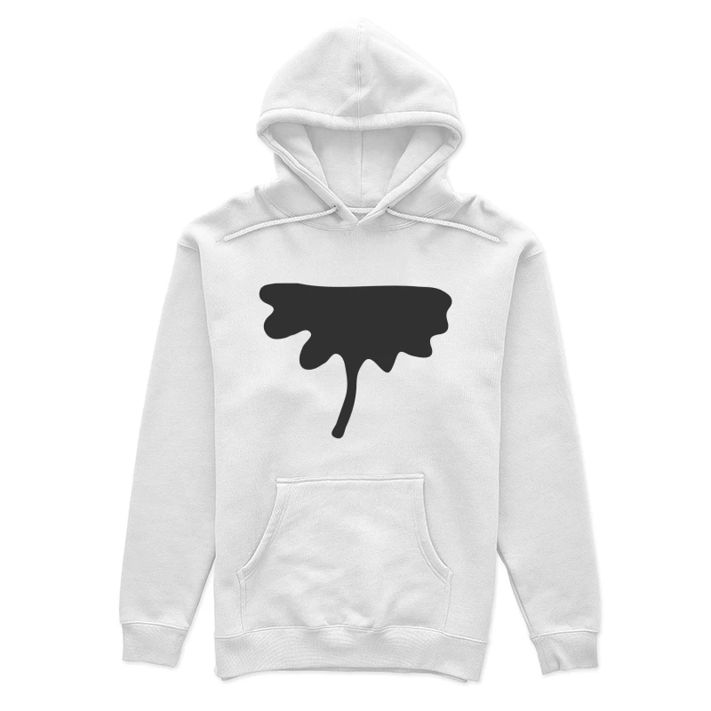 Tache abstraite noire Femme Sweat à capuche