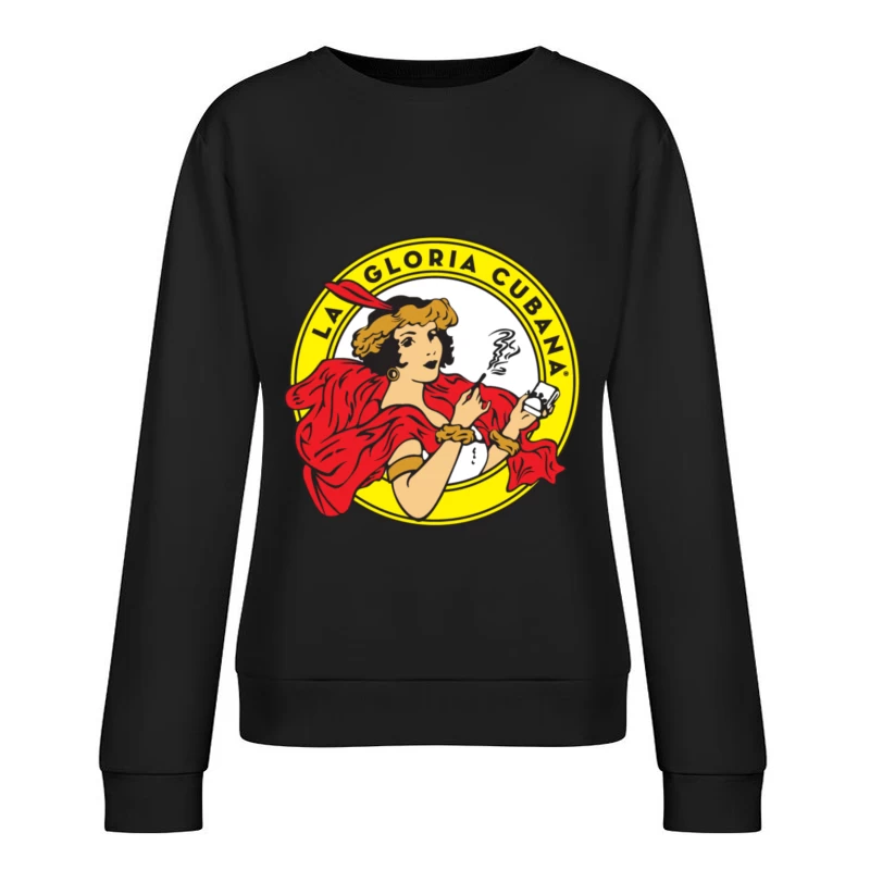 La gloria Cubana Cigar Female Pullover Sweatshirt