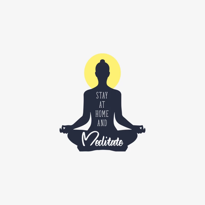Méditation à la maison Femme Manches Longues T-Shirt