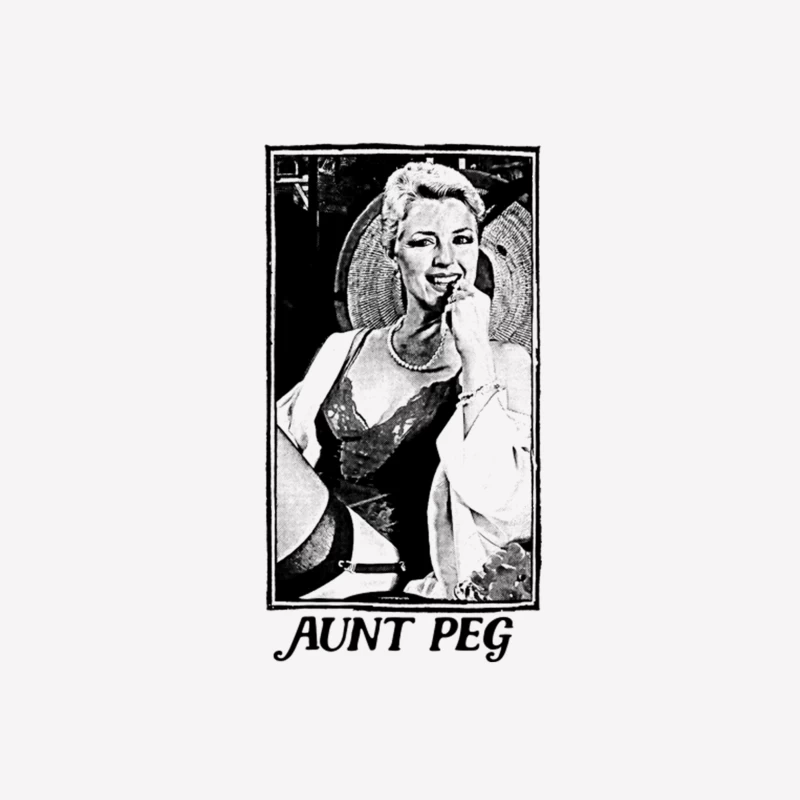 Aunt Peg  80s Cult Porn Actress Design Female T-Shirt