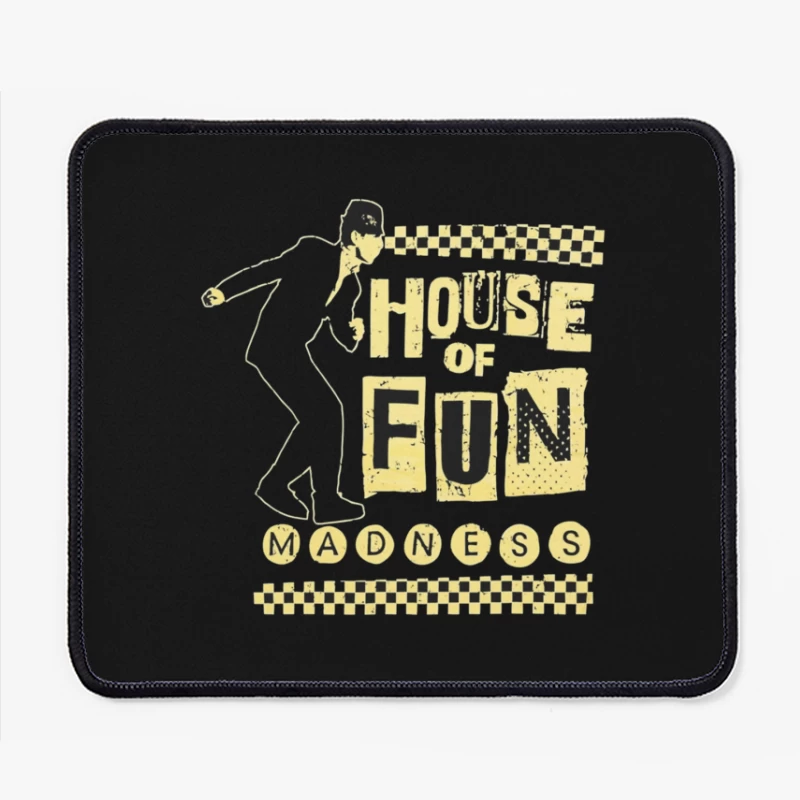 Madness - House of Fun Vintage Band Logo Design Mouse Pad