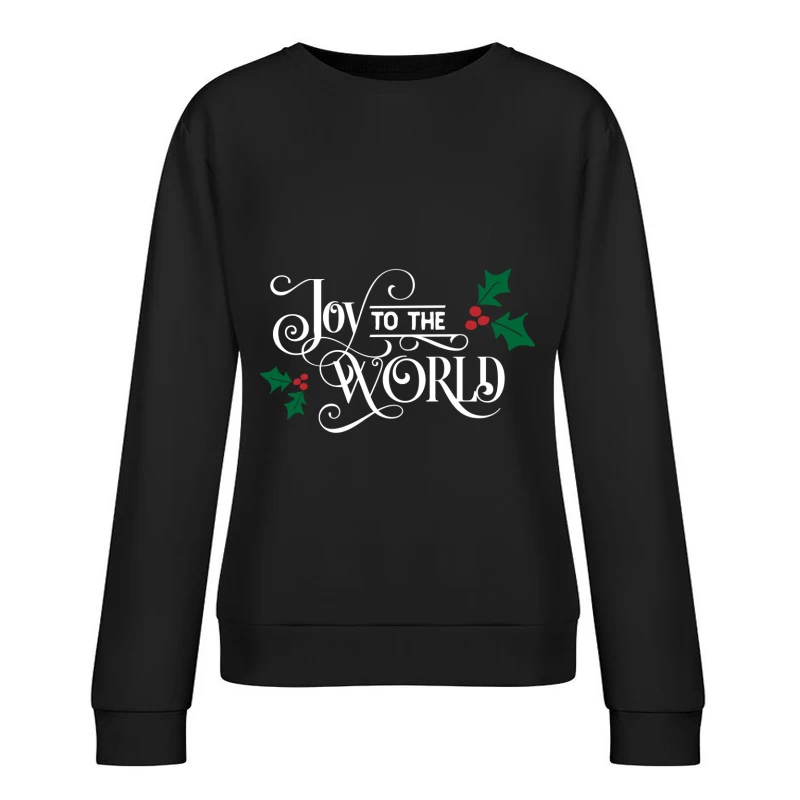 Joyeux Noël : Joie au Monde Femme Sweat-shirt à enfiler