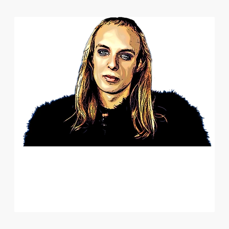 Brian Eno  Retro Design Throw Pillow