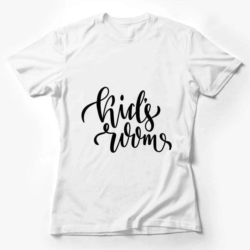Design pour chambre d'enfant avec lettrage décoratif Femme T-Shirt