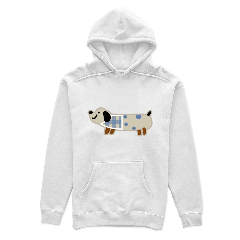 Illustration d'un chien joyeux à pois Femme Sweat à capuche