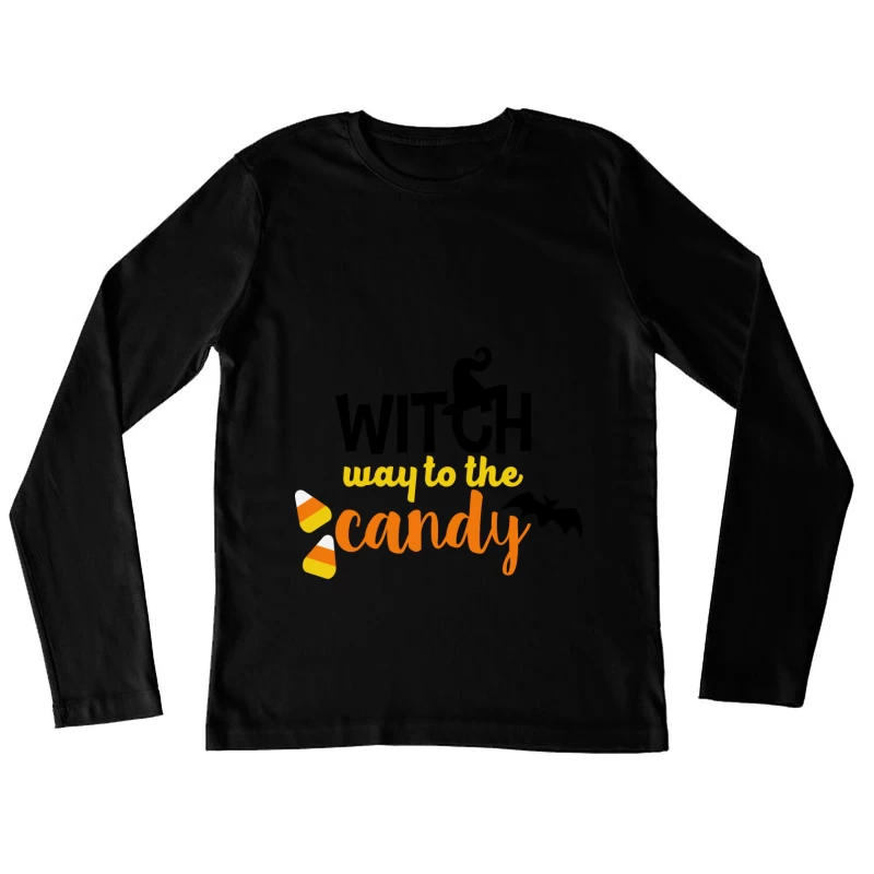 Chemin vers les bonbons Femme Manches Longues T-Shirt