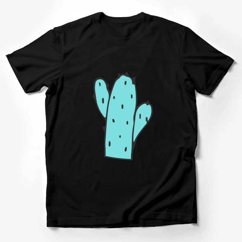 Cactus stylisé bleu Homme T-Shirt