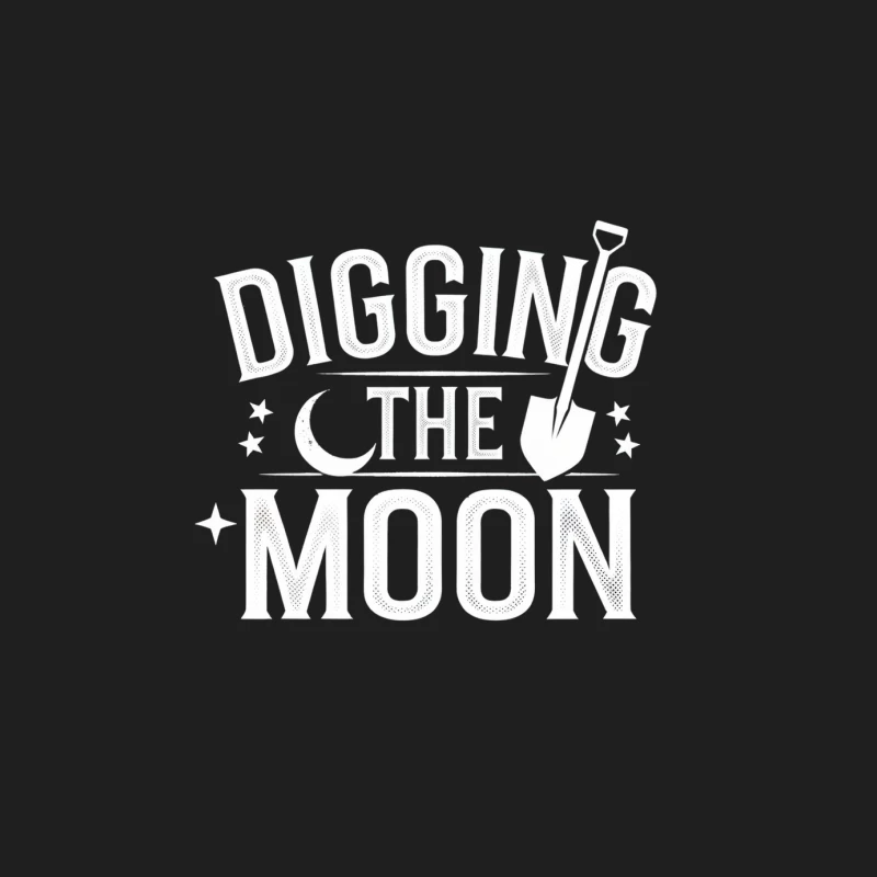 Minimalist Typography: Digging the Moon Male Tank Top