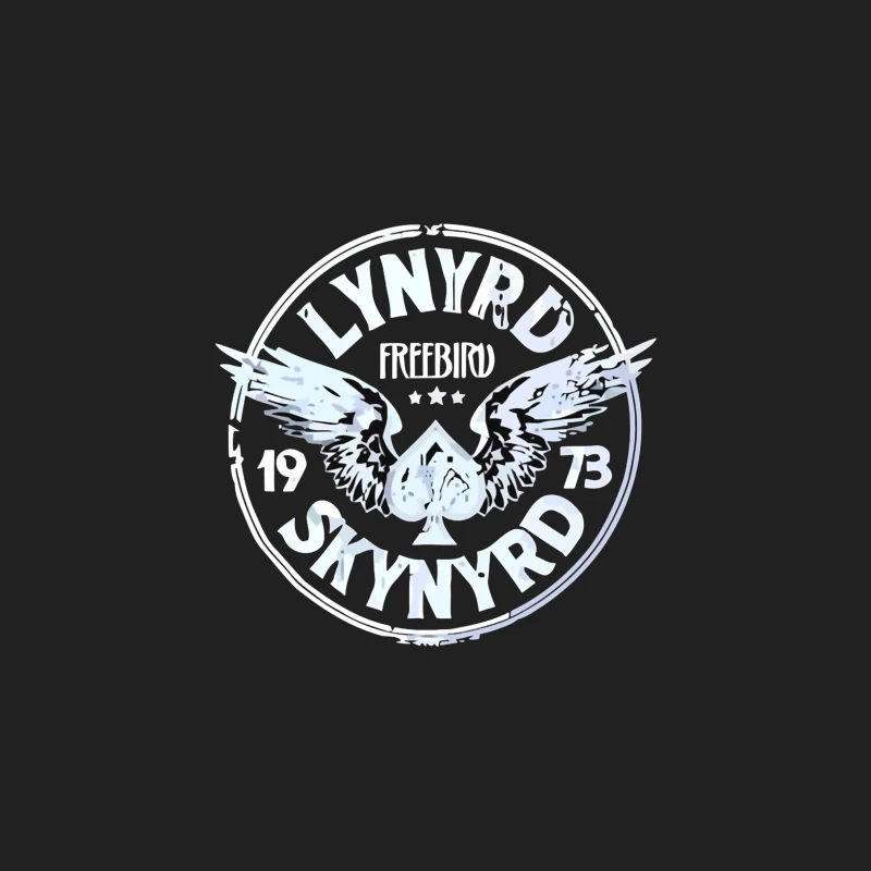 Lynyrd Skynyrd Freebird Winged Spade Logo 1973 Bucket Hat