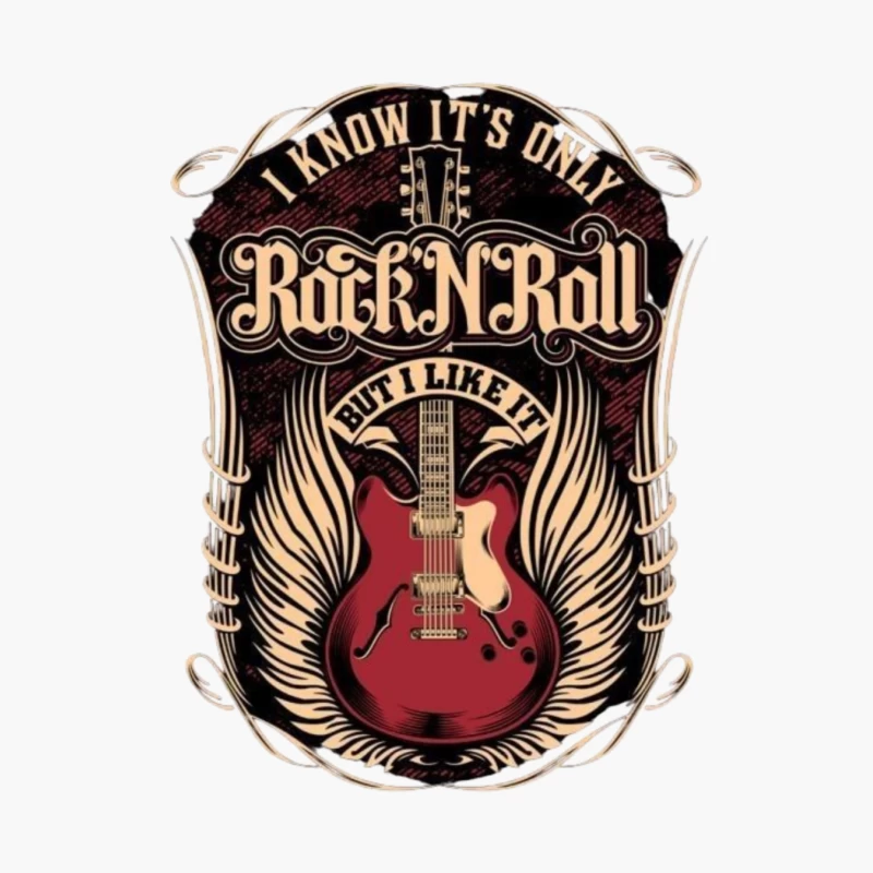 Rock and Roll Art Cotton Tote Bag