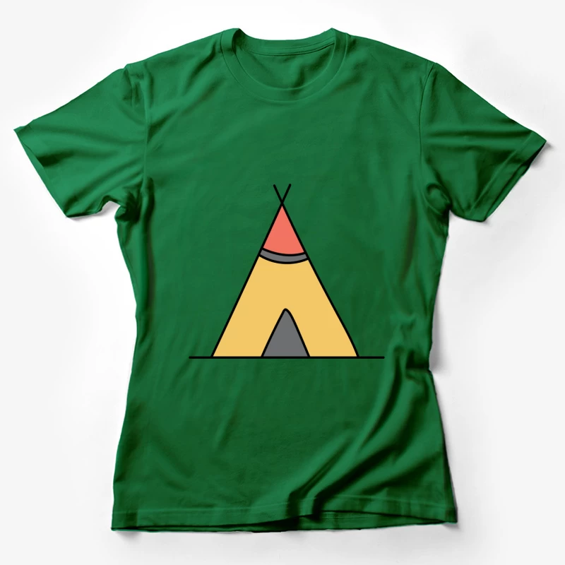Tente traditionnelle colorée Femme T-Shirt