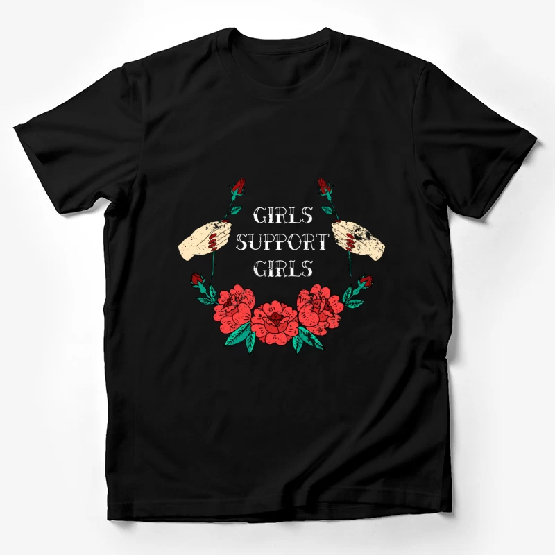 Solidarité Féminine avec Fleurs et Roses Homme T-Shirt
