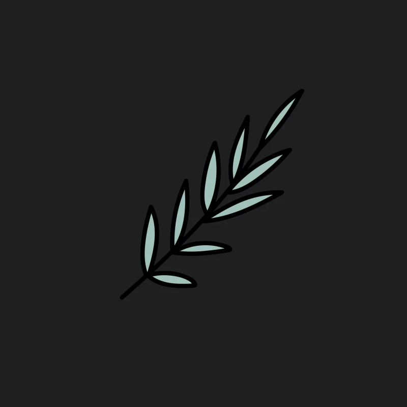 Branche minimaliste avec feuilles vertes Homme Débardeur