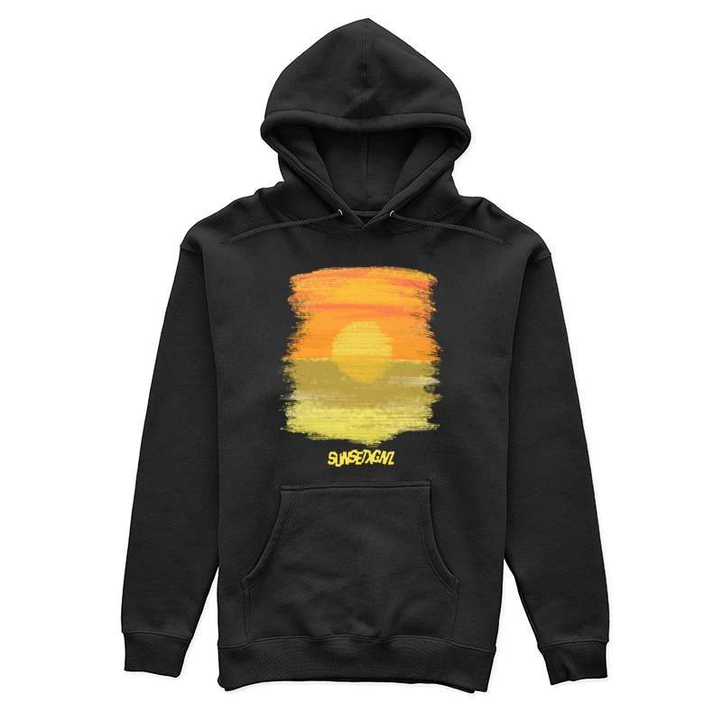 Sonnenuntergang am Strand Kunst Damen Pullover Hoodie