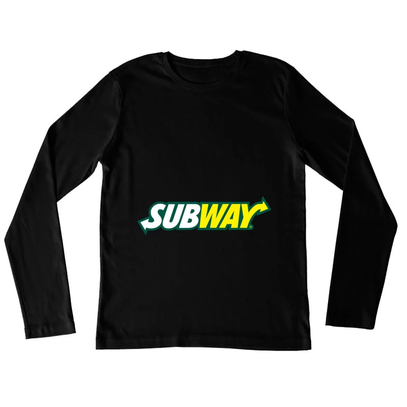 Subway Restaurant Logo Female Long Sleeve T-Shirt