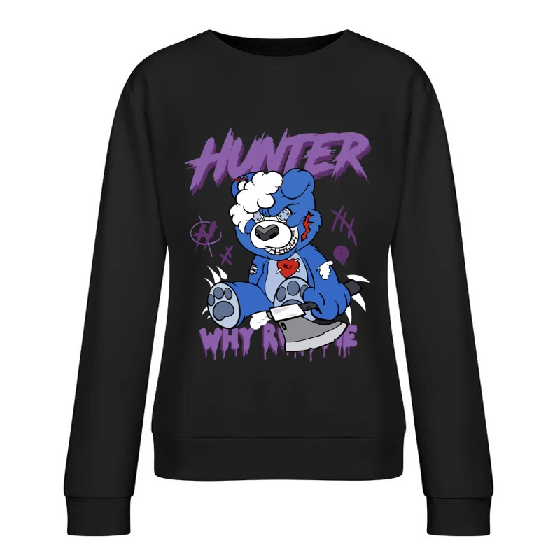 Jagd-Bär mit Axt Damen Pullover Sweatshirt