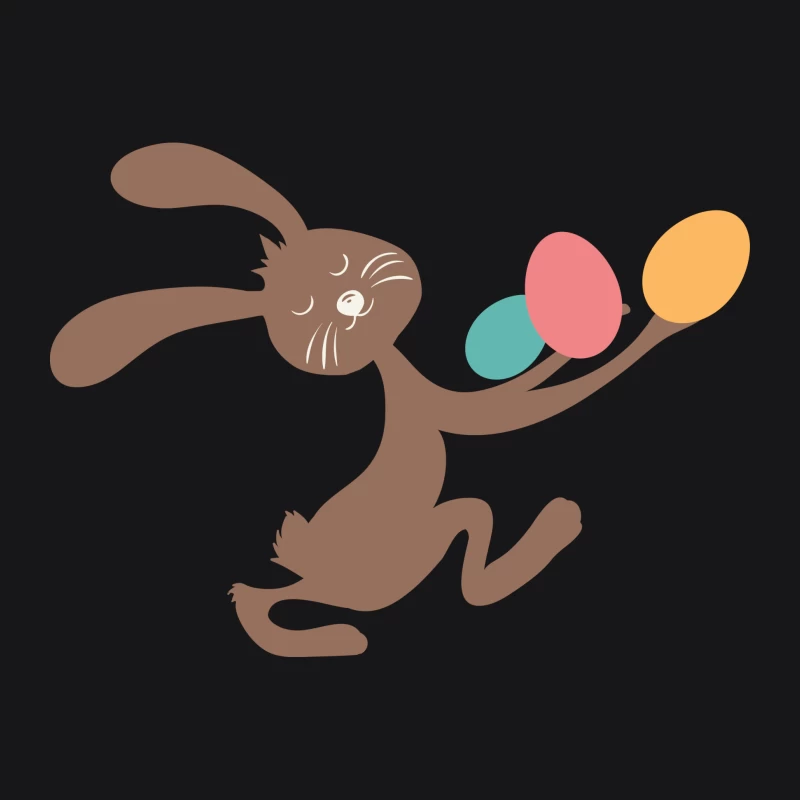 Lapin jouant avec des œufs colorés Femme Sweat à capuche