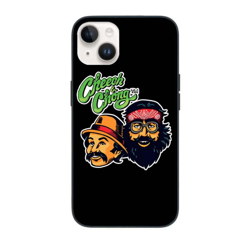 Cheech & Chong Retro Cartoon Logo Design iPhone Case