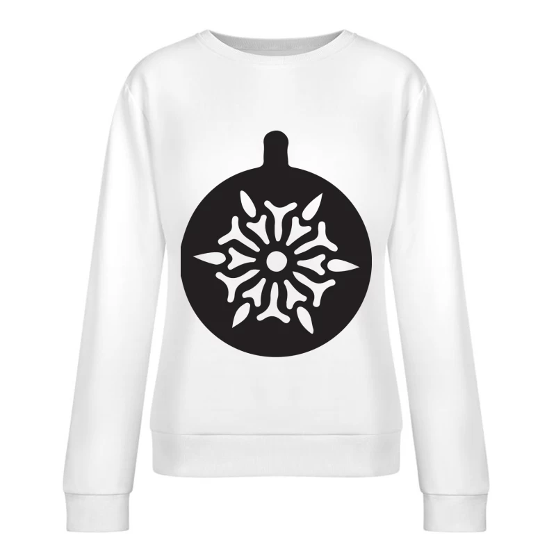 Pendentif avec motif floral ajouré Femme Sweat-shirt à enfiler