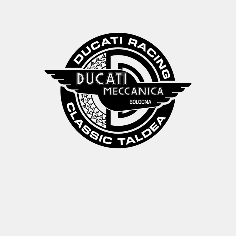 Vintage Ducati Meccanica Racing Logo from Bologna Male Tank Top