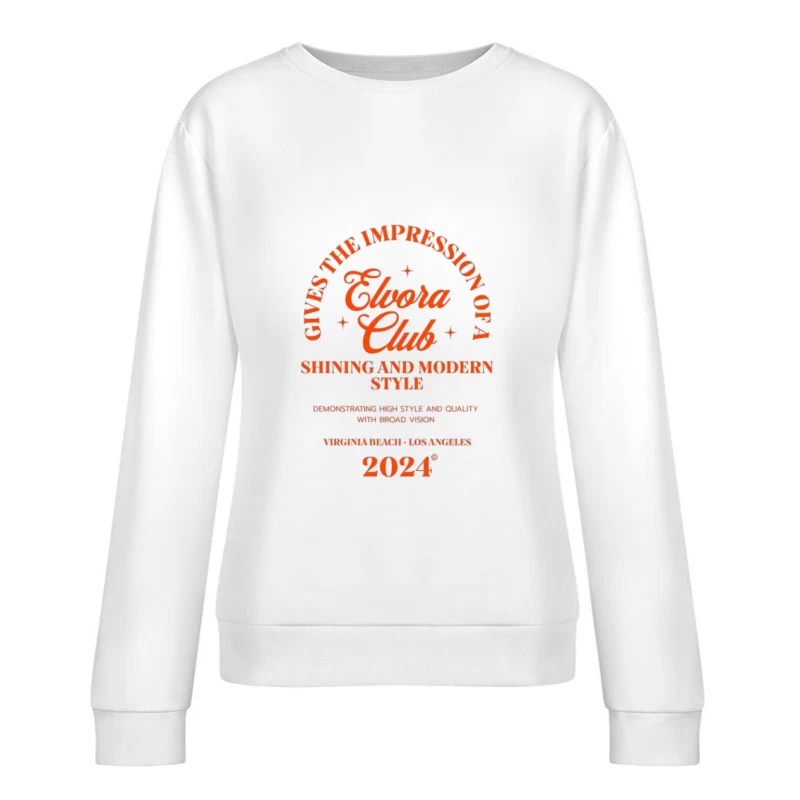 Elegantes Club-Logo für 2024 Damen Pullover Sweatshirt