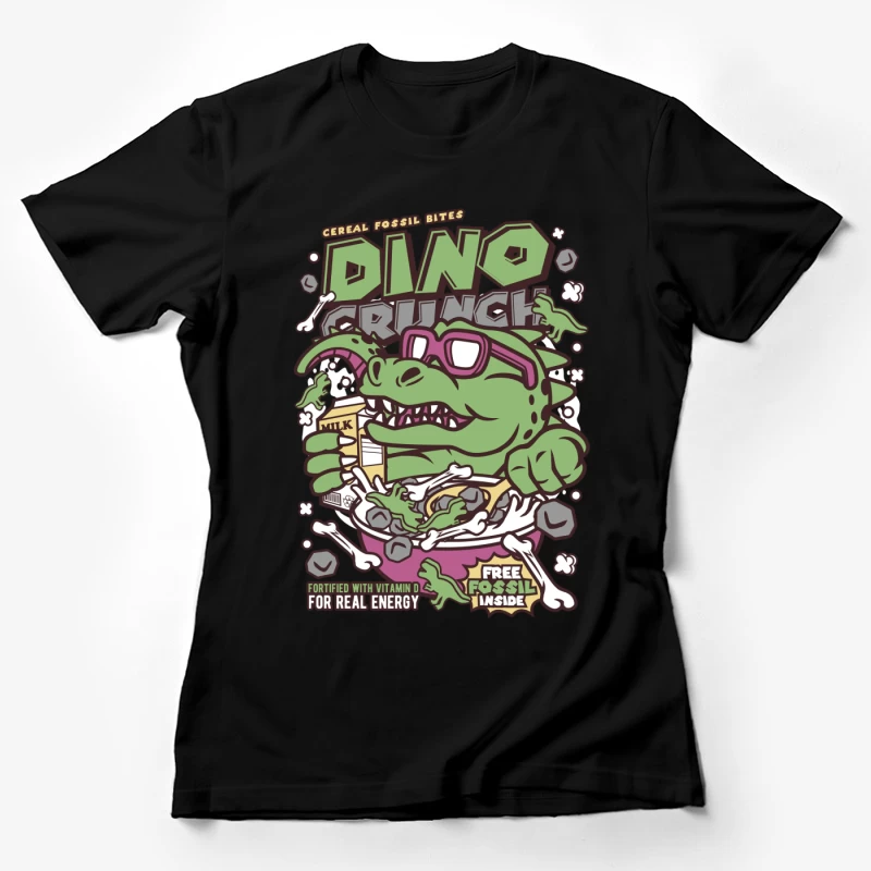 Céréales Dino Crunch avec Fossile Gratuit Femme T-Shirt