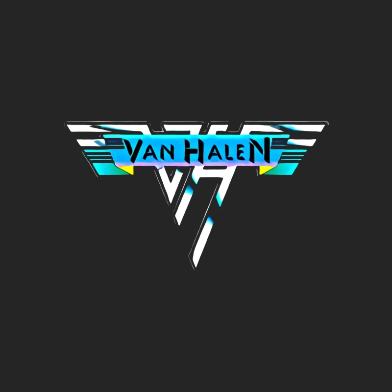 Van Halen Classic Band Logo in Retro 80s Style Male Pullover Sweatshirt