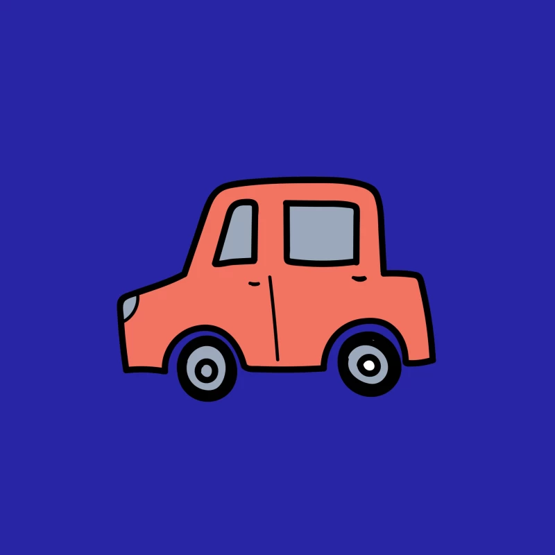 Voiture dessinée avec simplicité Homme Débardeur
