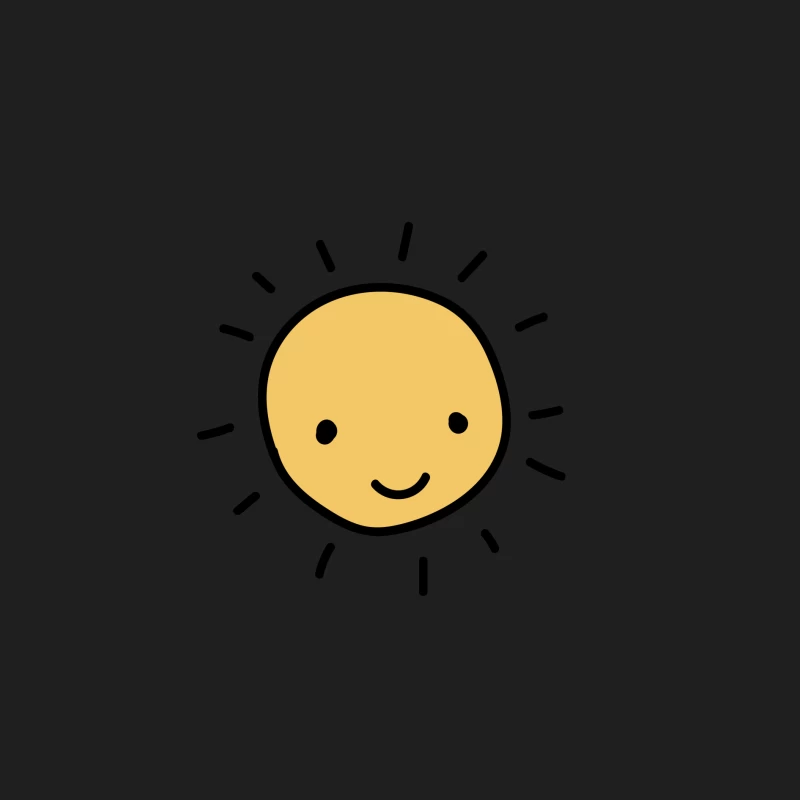 Soleil souriant dessiné à la main Homme Débardeur