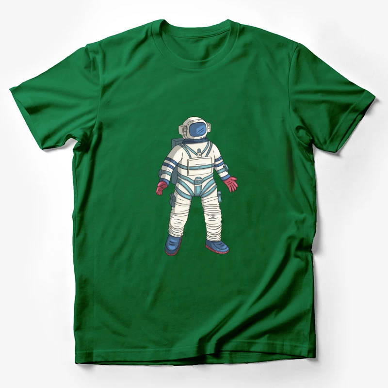 Illustration eines Astronautenanzugs im Comic-Stil Herren T-Shirt