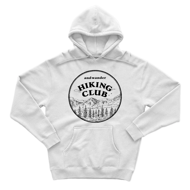 Hiking Club-Logo mit Bergen Herren Pullover Hoodie