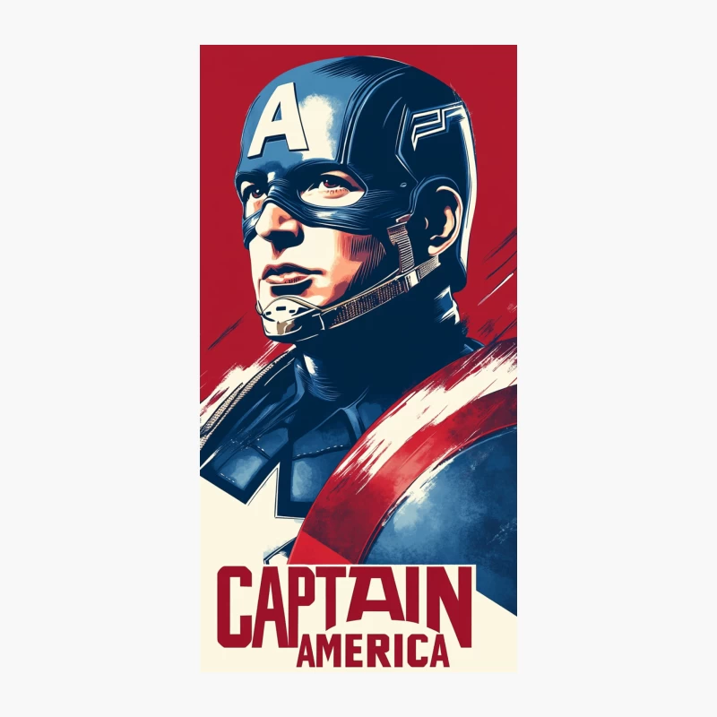 Captain America: Patriotic Marvel Superhero Poster iPhone Case